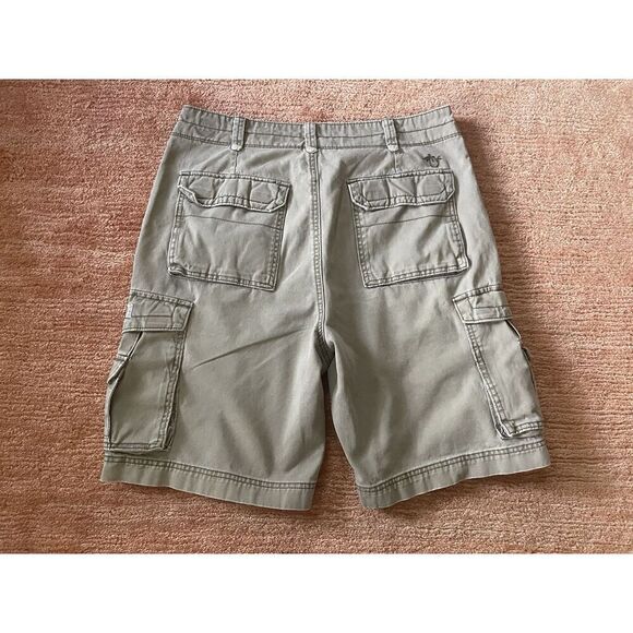 Unionbay  cargo shorts khaki cotton size 34 utility pockets excellent condition - Picture 4 of 9